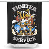 Fighter at Your Service - Shower Curtain
