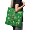 Fighting Turtles - Tote Bag