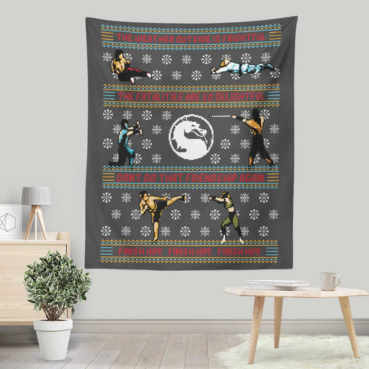 Finish Him Sweater - Wall Tapestry