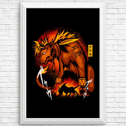 Fire Red Fur - Posters & Prints