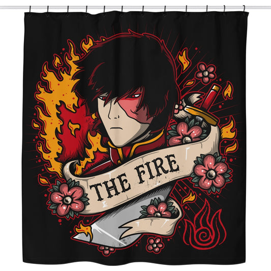 Fire Tattoo - Shower Curtain
