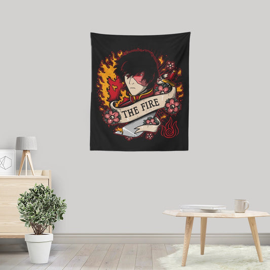 Fire Tattoo - Wall Tapestry