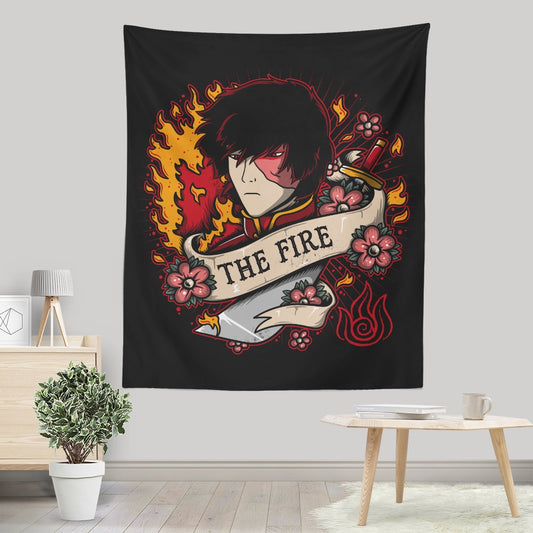 Fire Tattoo - Wall Tapestry