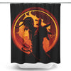 Flame Fist - Shower Curtain