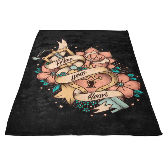 Follow Your Heart - Fleece Blanket