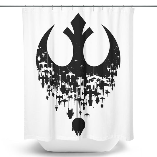 Fractured Rebellion (Alt) - Shower Curtain