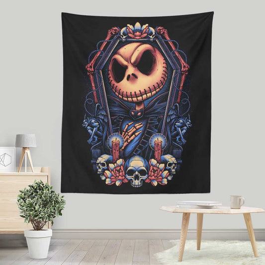 Framed Pumpkin King - Wall Tapestry