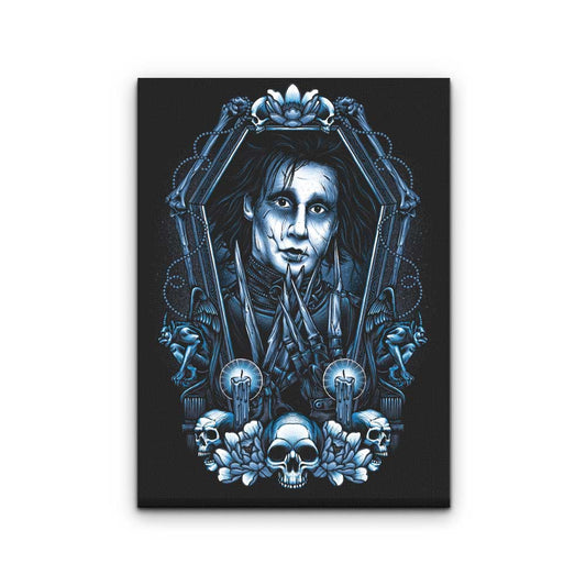 Framed Scissors - Canvas Print