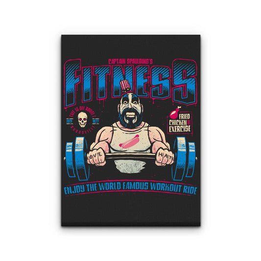 Fried Chicken and Exercise - Canvas Print