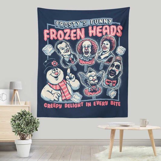 Frozen Heads - Wall Tapestry