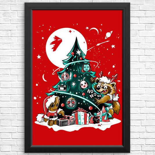 Galaxy Christmas - Posters & Prints