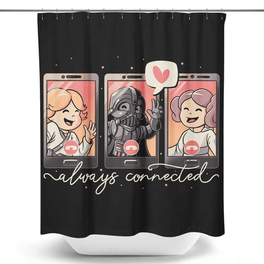 Galaxy Connected - Shower Curtain