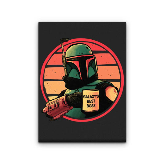 Galaxy's Best Boss - Canvas Print