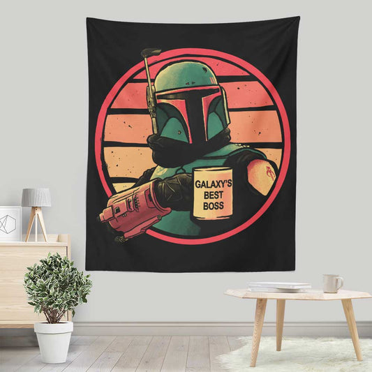 Galaxy's Best Boss - Wall Tapestry