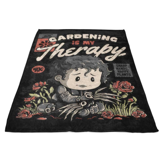 Gardening is My Therapy - Fleece Blanket