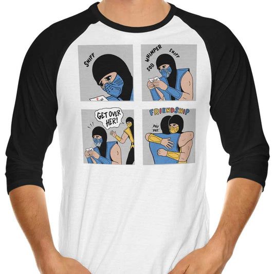 Get Over Her - 3/4 Sleeve Raglan T-Shirt