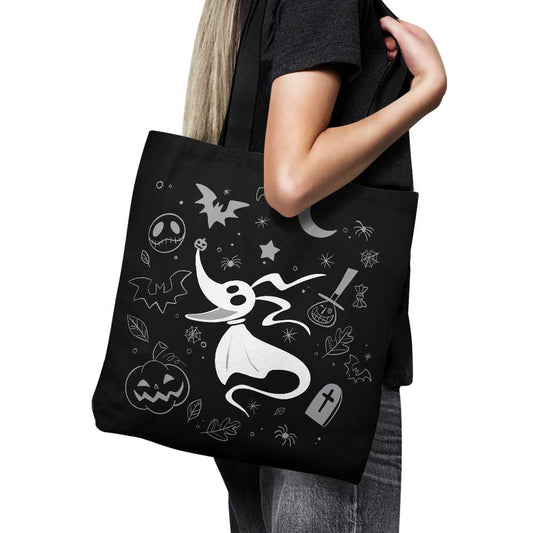 Ghostly Dog Doodle - Tote Bag