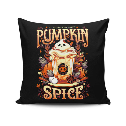 Ghostly Pumpkin Spice - Throw Pillow