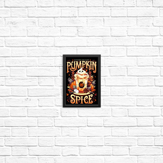 Ghostly Pumpkin Spice - Posters & Prints