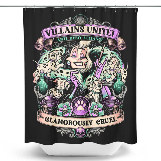 Glamorously Cruel - Shower Curtain