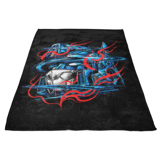 Glitch Flames - Fleece Blanket