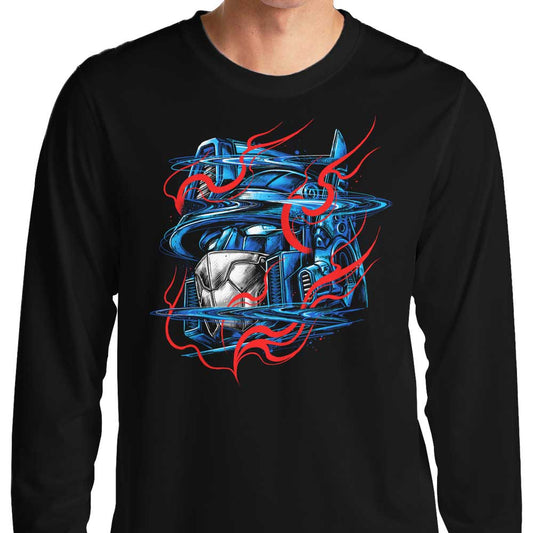 Glitch Flames - Long Sleeve T-Shirt