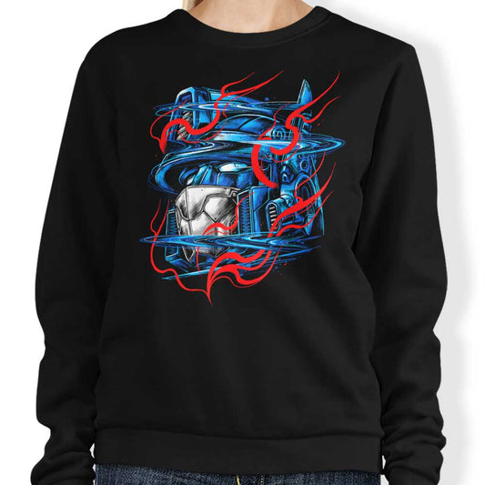 Glitch Flames - Sweatshirt