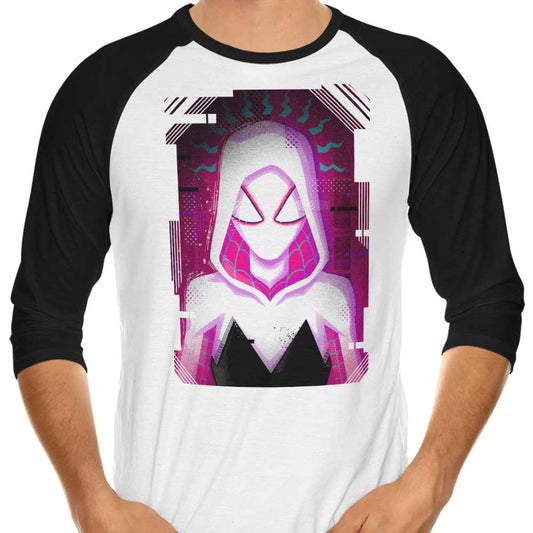 Glitched Gwen - 3/4 Sleeve Raglan T-Shirt