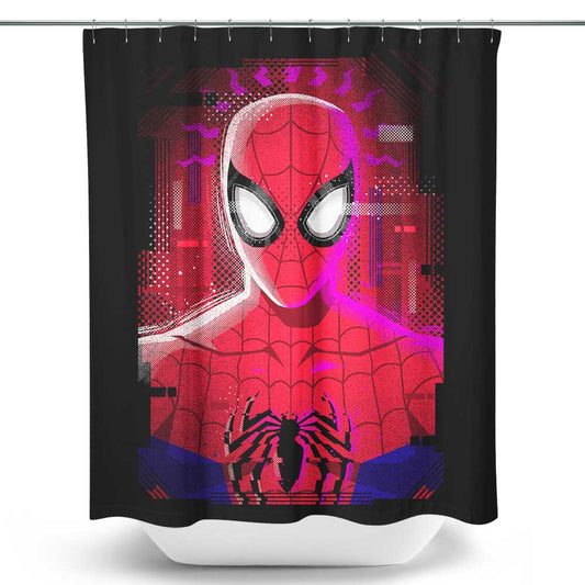 Glitched Parker - Shower Curtain