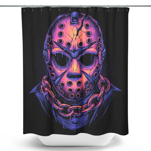 Glowing Camper - Shower Curtain