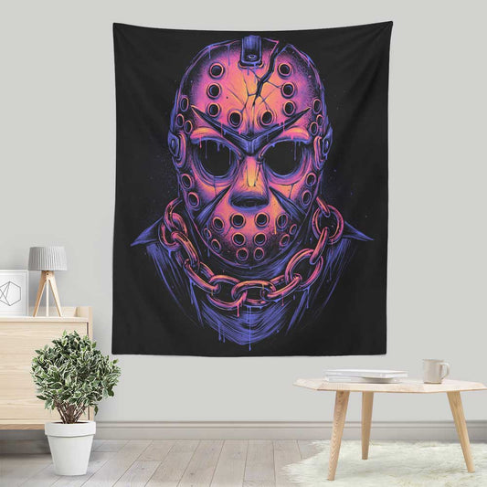 Glowing Camper - Wall Tapestry