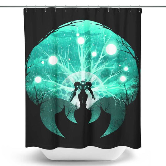 Glowing Hunter - Shower Curtain