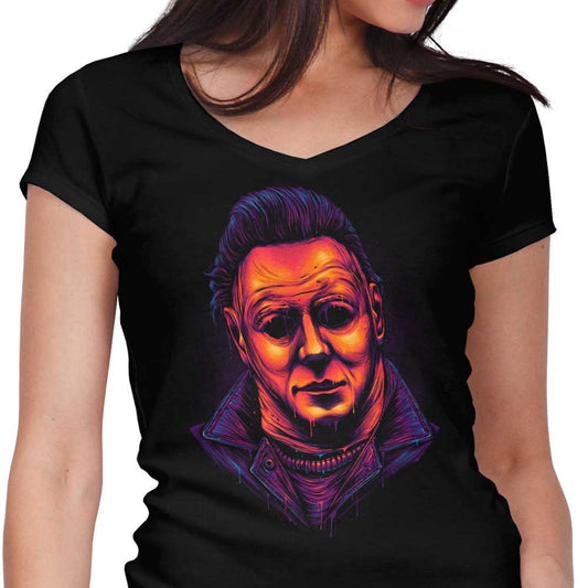 Glowing Slasher - Women's V-Neck