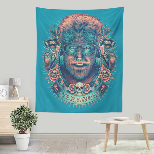 Glowing Werewolf - Wall Tapestry
