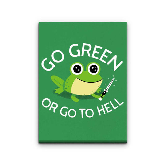 Go Green - Canvas Print