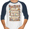 Go to the Library - 3/4 Sleeve Raglan T-Shirt