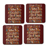 Go to the Library - Coasters