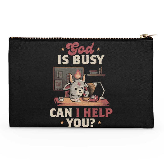 God is Busy - Accessory Pouch