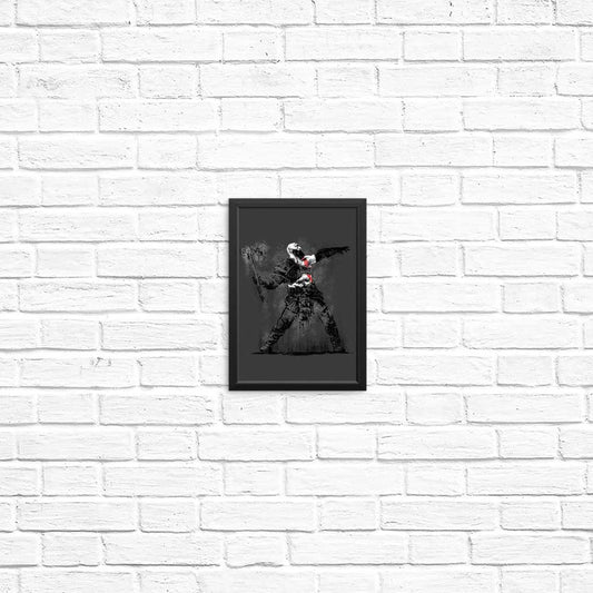 God Throwing Axe - Posters & Prints