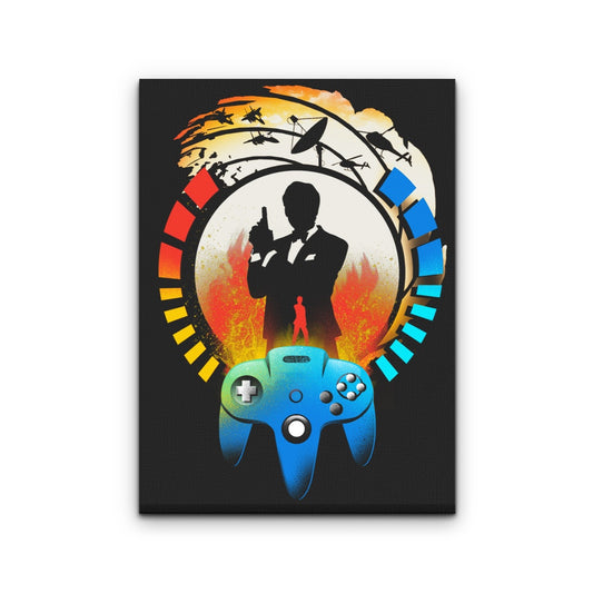 Golden Gun 64 - Canvas Print