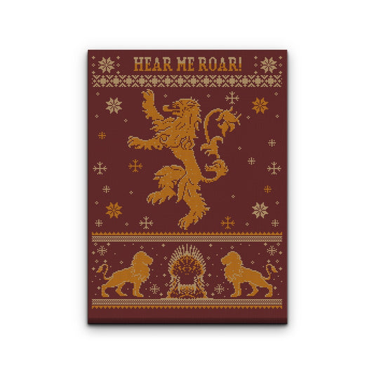 Golden Lion Sweater - Canvas Print