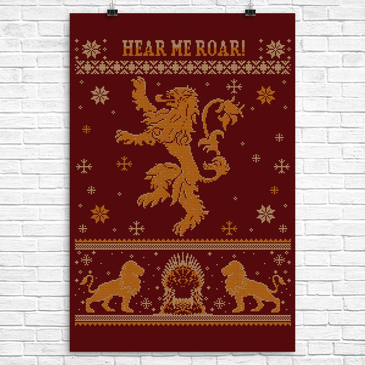 Golden Lion Sweater - Poster