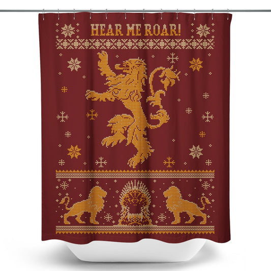 Golden Lion Sweater - Shower Curtain