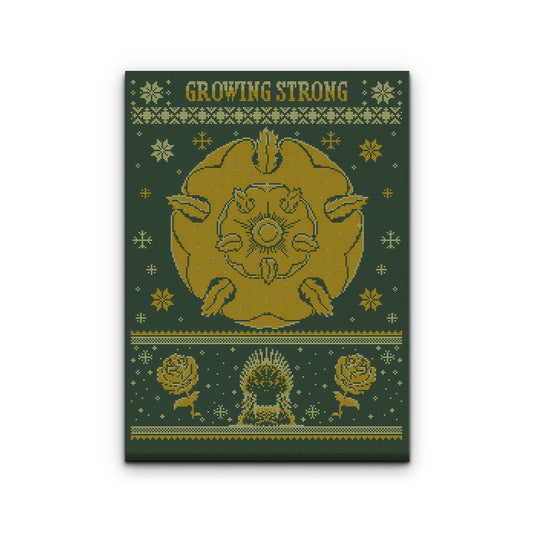 Golden Rose Sweater - Canvas Print