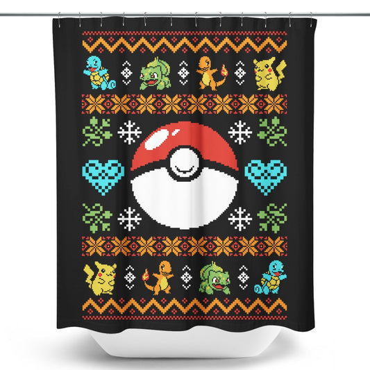 Gotta Stitch 'em All - Shower Curtain