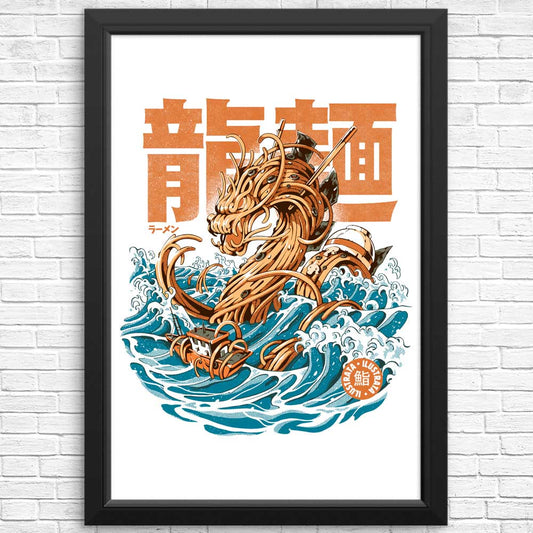 Great Ramen Dragon Off Kanagawa - Posters & Prints