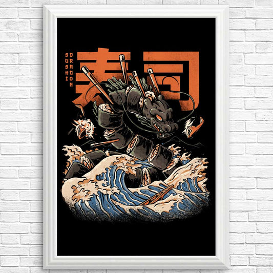 Great Sushi Dragon (Alt) - Posters & Prints