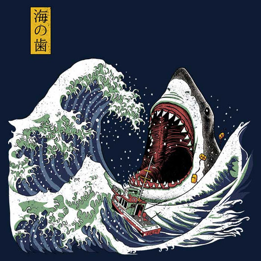 Great White Off Amity - 3/4 Sleeve Raglan T-Shirt
