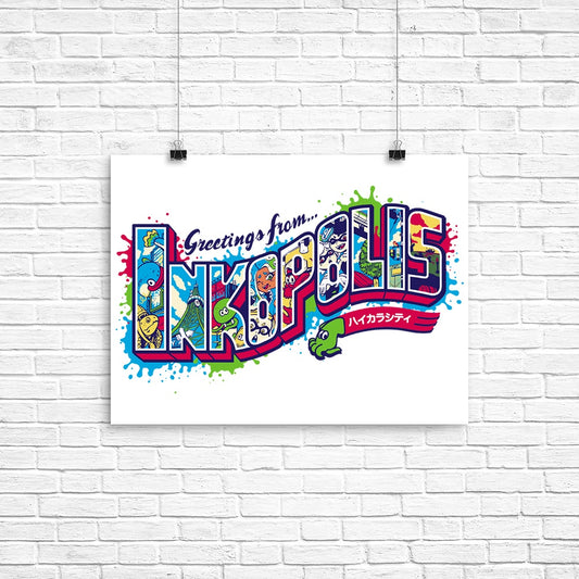 Greetings From Inkopolis - Poster