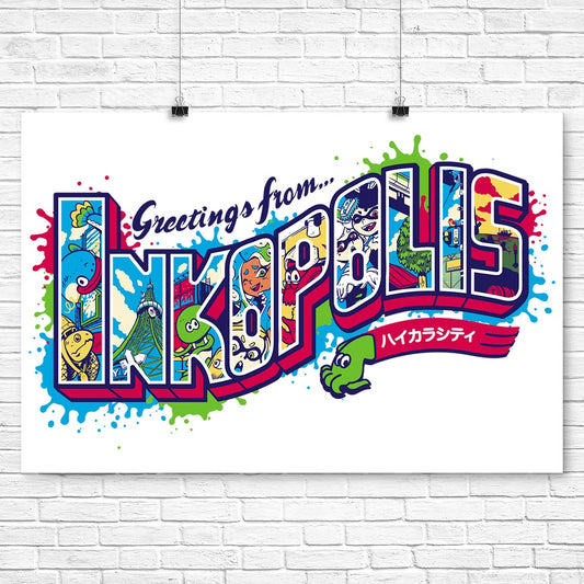 Greetings From Inkopolis - Poster